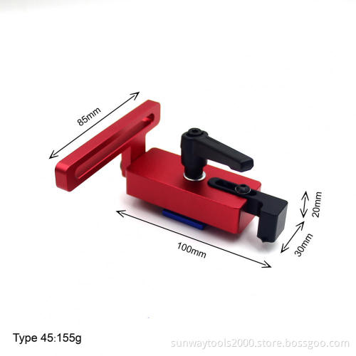 30/45 Type Miter Track Stop for T-Slot T-tracks